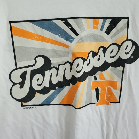 Hanes Tennessee Volunteers White Sunburst Tee Size Large - Picture 6 of 6
